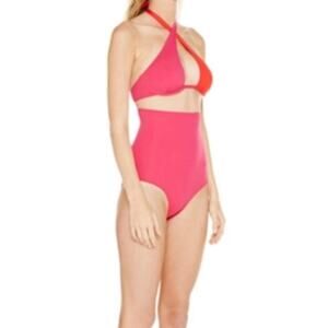 NWT Ephemera Wrap One Piece Swimsuit Size 4